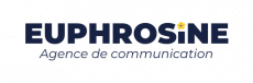 Logo Euphrosine en bleu - Agence de communication