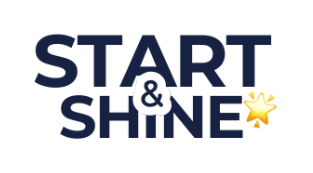 Logo de la prestation Start & Shine - Création identité visuelle au niveau Essentiel : des supports rapides et efficaces